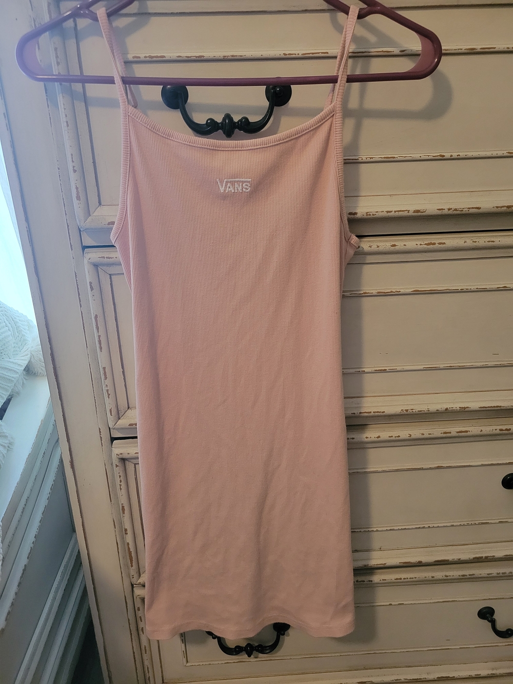Vans Pink Ribbed Slip Dress